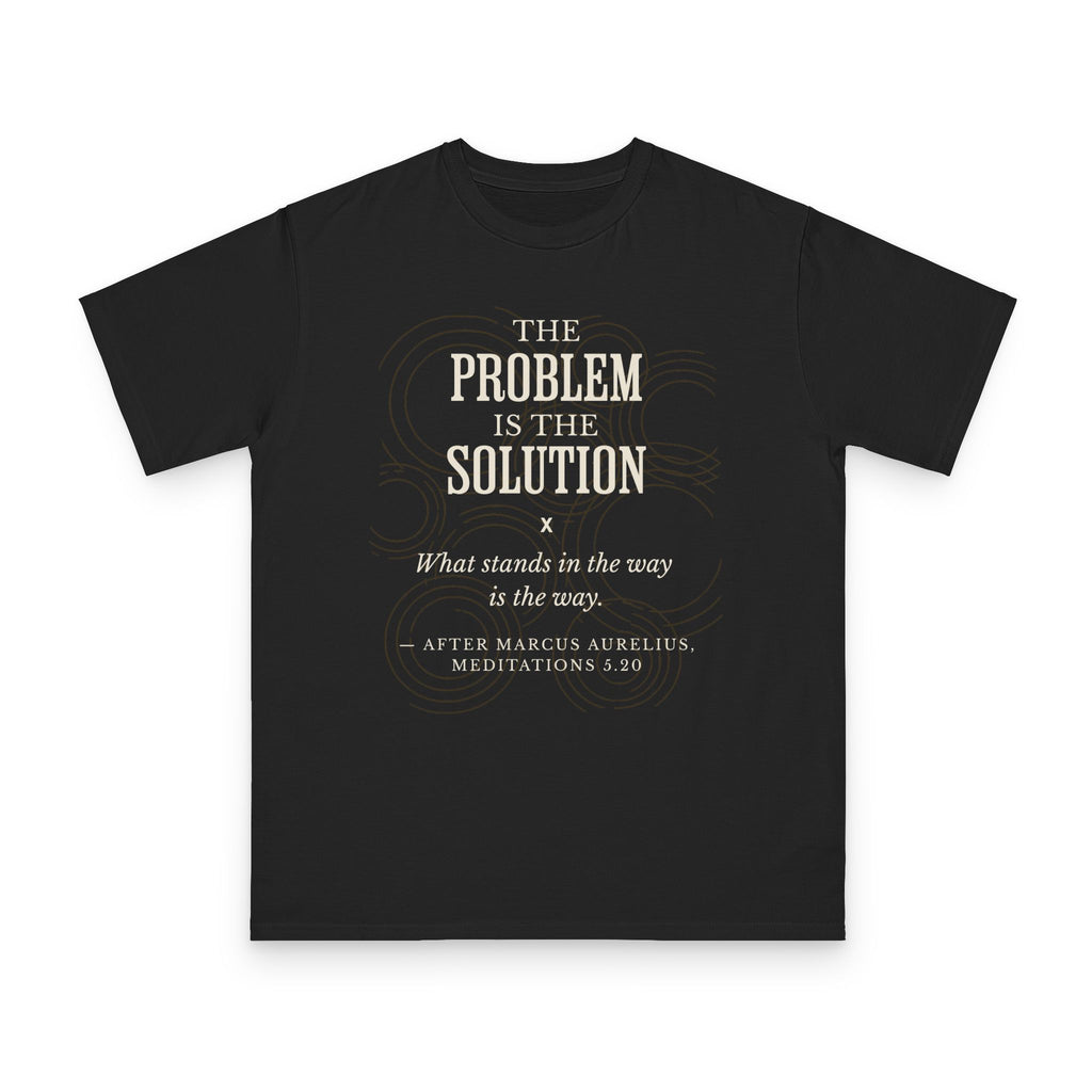 Permaculture Philosophy design on natural organic cotton t-shirt by Emogine — GOTS-certified regenerative agriculture apparel