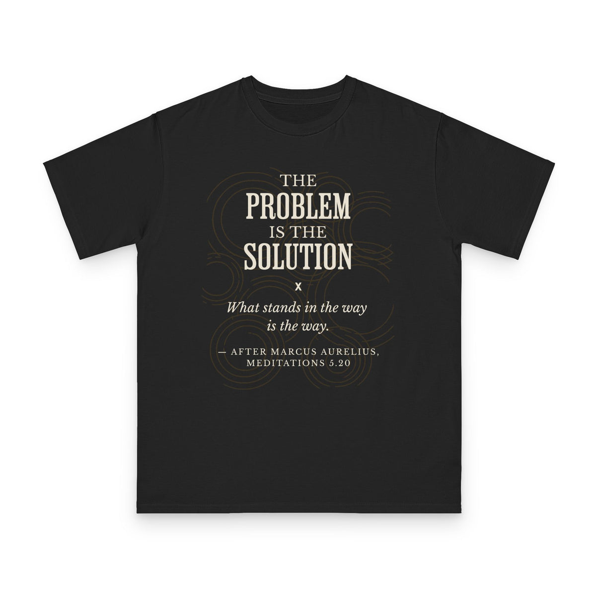 Permaculture Philosophy design on natural organic cotton t-shirt by Emogine — GOTS-certified regenerative agriculture apparel