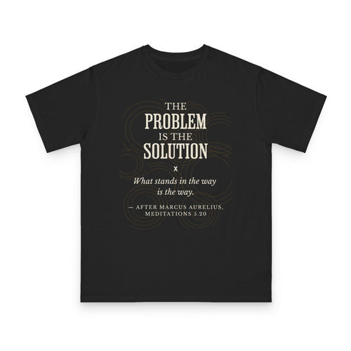 Permaculture Philosophy design on natural organic cotton t-shirt by Emogine — GOTS-certified regenerative agriculture apparel